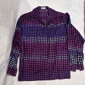 Versus by Giovanni Versace size 26 / 40 women’s button down plaid